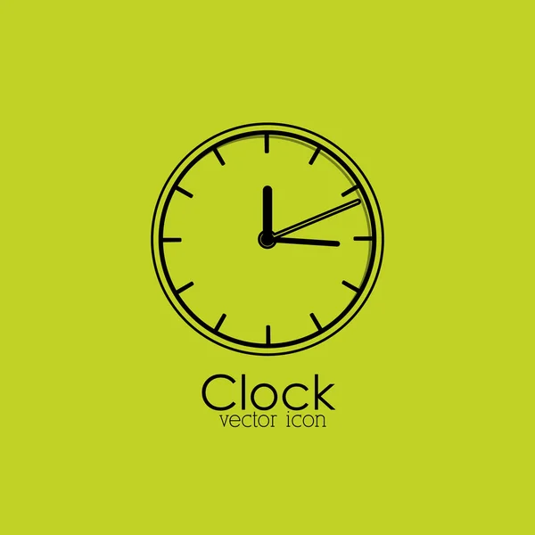 Horloge icône isolée design — Image vectorielle