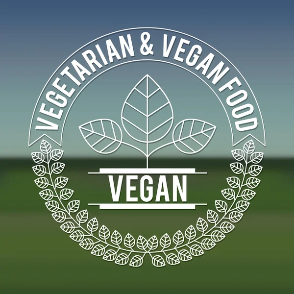 Conception alimentaire végétarienne — Image vectorielle