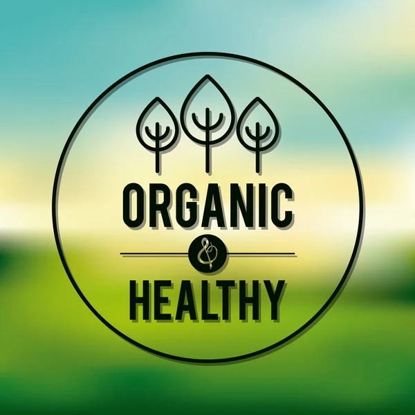 Design de produtos orgânicos — Vetor de Stock