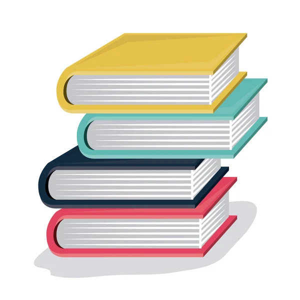 Diseño de libros escolares — Vector de stock