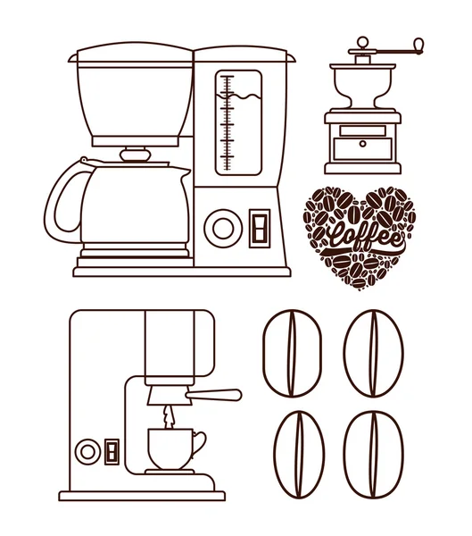 Delicioso diseño de café — Vector de stock