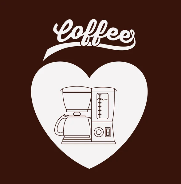 Delicioso diseño de café — Vector de stock