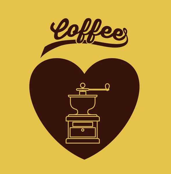 Design de café delicioso —  Vetores de Stock