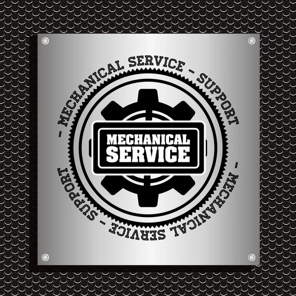 Mechanical service design — Stock Vector