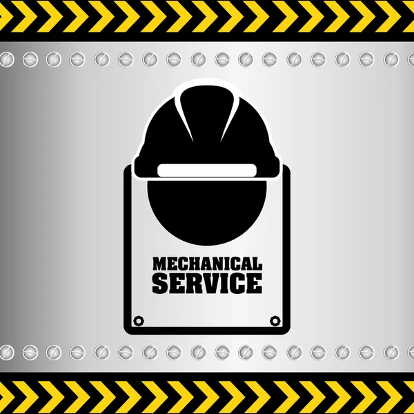 Mechanical service design — Stock Vector