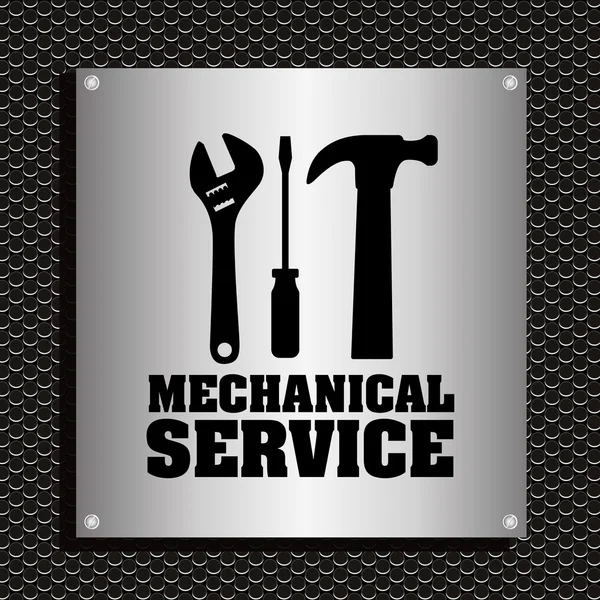 Mechanical service design — Stock Vector