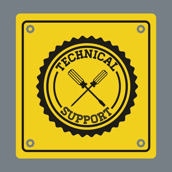 Design der technischen Unterstützung — Stockvektor