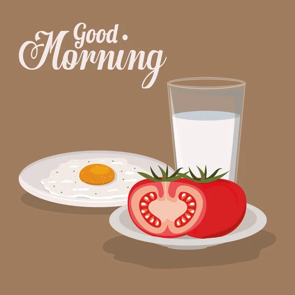 Stock vector good morning breakfast design