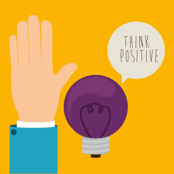 Think positive design — Stock Vector