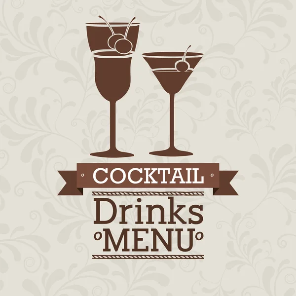 Verse cocktail ontwerp — Stockvector