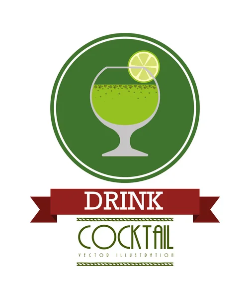 Färska cocktail design — Stock vektor