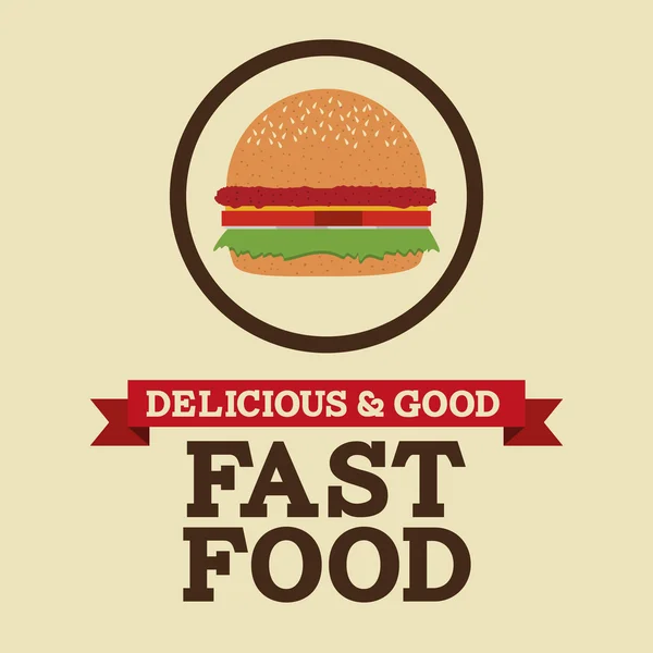 Délicieux et bon foodesign — Image vectorielle