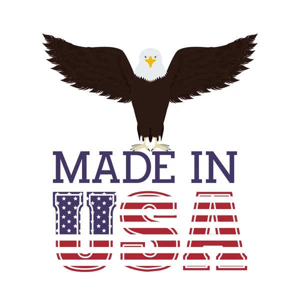 Diseño de sello emblemático de USA — Vector de stock