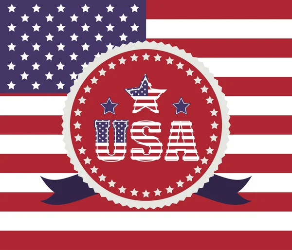 USA karakteristieke zegel ontwerp — Stockvector