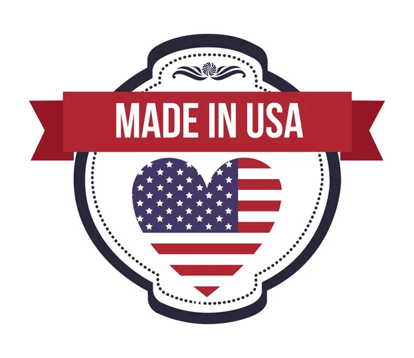 EUA design de selo emblemático —  Vetores de Stock