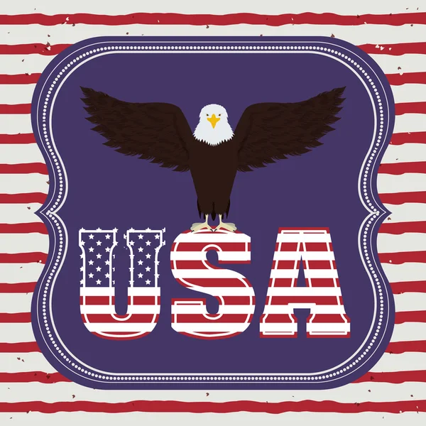 アメリカの象徴的なシール設計 — ストックベクタ