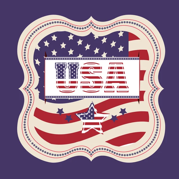미국 상징 물개 디자인 — 스톡 벡터