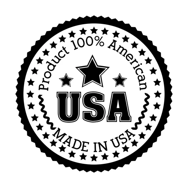 Эмблематический дизайн печати США — стоковый вектор