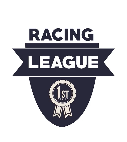 Racing league ontwerp — Stockvector