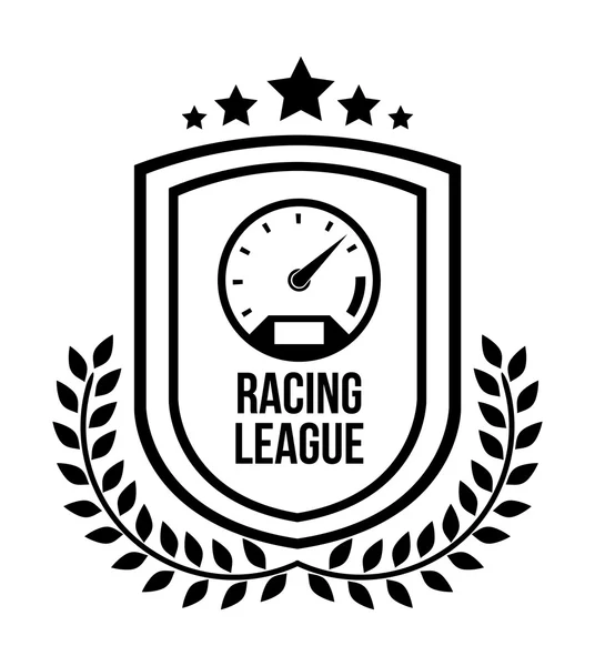 Racing league design — Stock Vector