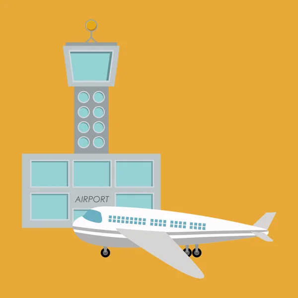 Luchthaven industrie ontwerp — Stockvector