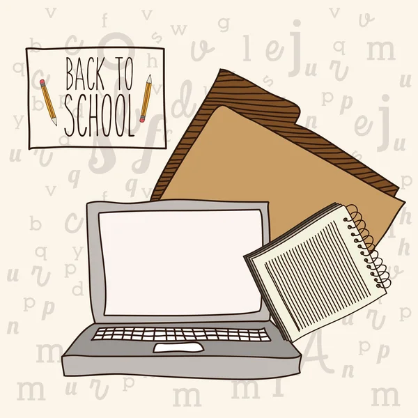 Back to school design — Stock Vector