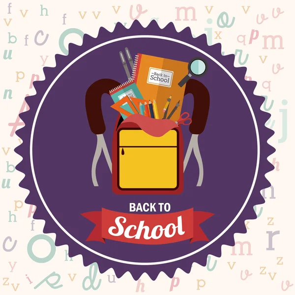 Back to school design — Stock Vector