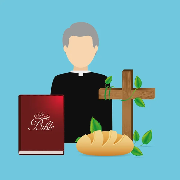 Religião católica design —  Vetores de Stock