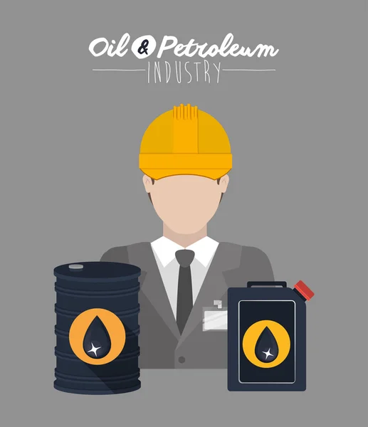 Petrol ve petrol sanayi Dizayn — Stok Vektör