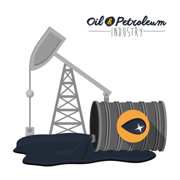 石油和石油工业设计 — 图库矢量图片