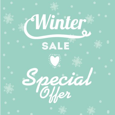 Kış satış tasarım