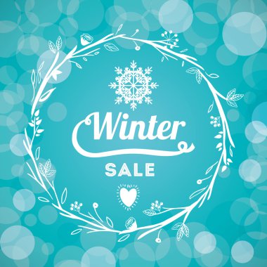 Kış satış tasarım