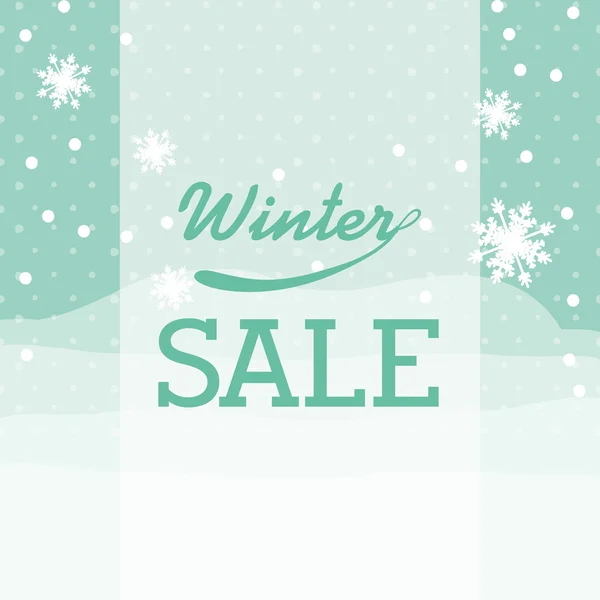Design de venda inverno — Vetor de Stock