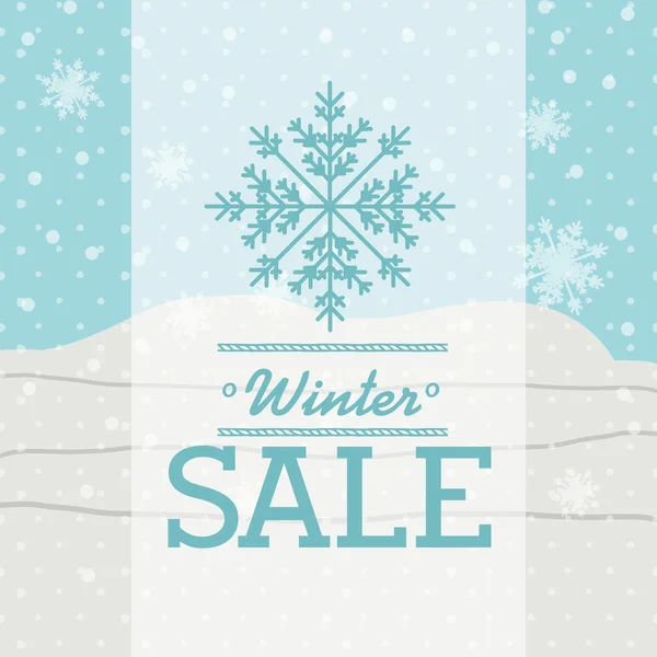 Winter verkoop ontwerp — Stockvector