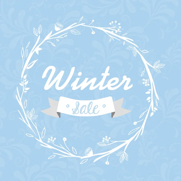 Winter verkoop ontwerp — Stockvector