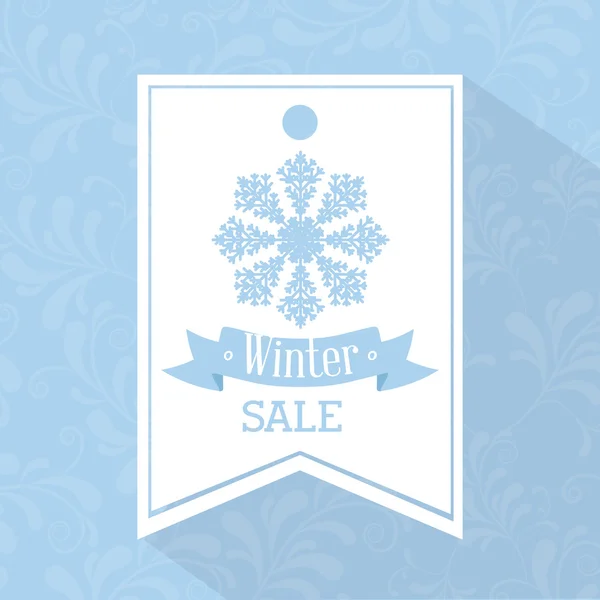 Winter verkoop ontwerp — Stockvector