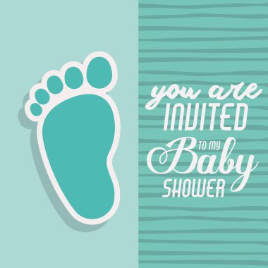Bebek duş davetiye tasarım