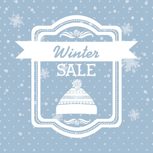 Winter verkoop ontwerp — Stockvector