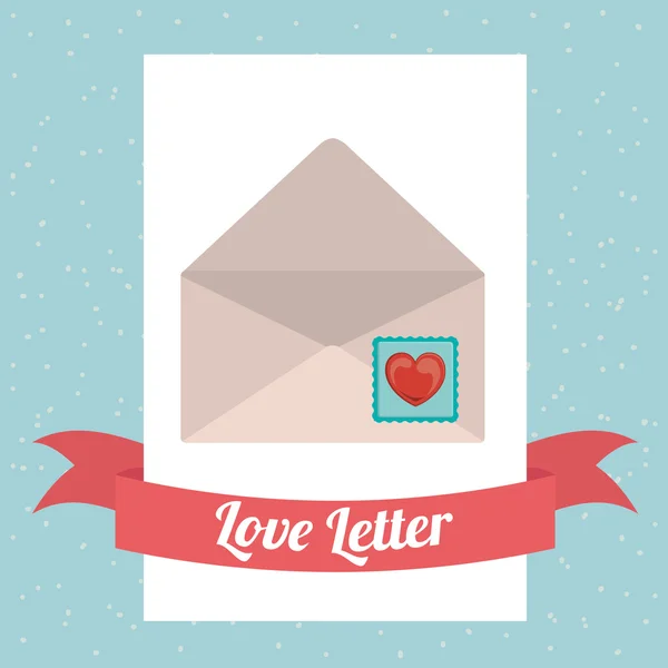 Aşk mektubu tasarımı — Stok Vektör