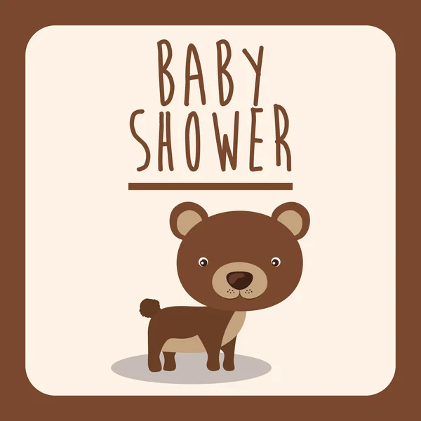 Baby shower invitation design — Stock Vector