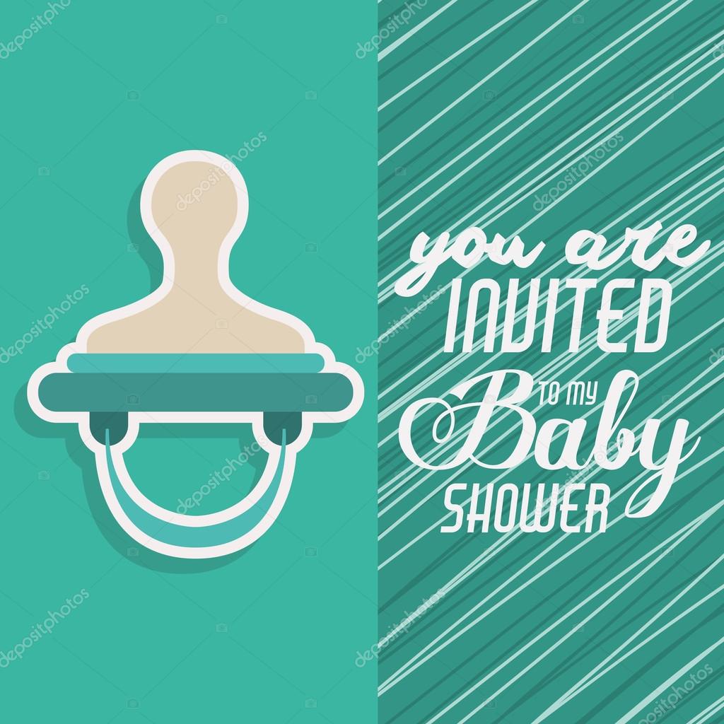 Baby shower invitation design Stock Vector Image by ©grgroupstock 91314326