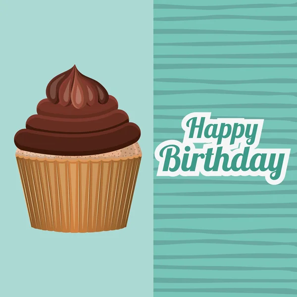 Feliz cumpleaños diseño — Vector de stock