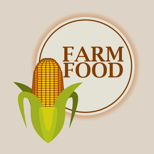 Fazenda design de alimentos frescos — Vetor de Stock