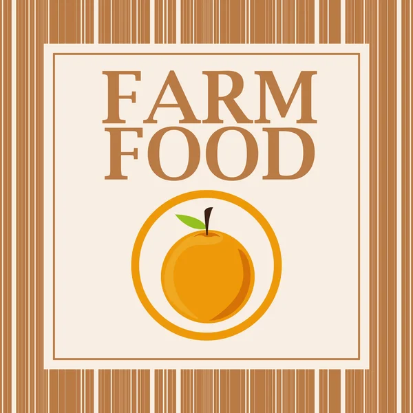 Diseño de alimentos frescos de granja — Archivo Imágenes Vectoriales
