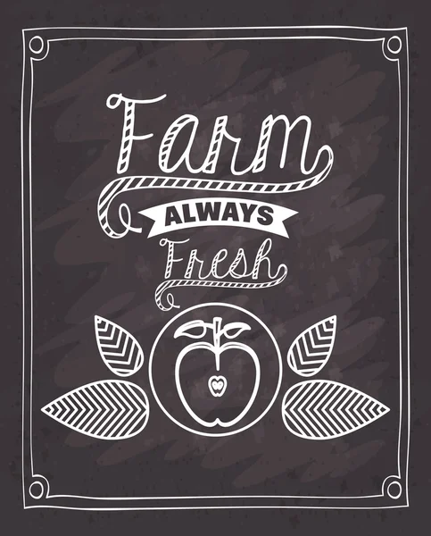 Ferme conception des aliments frais — Image vectorielle