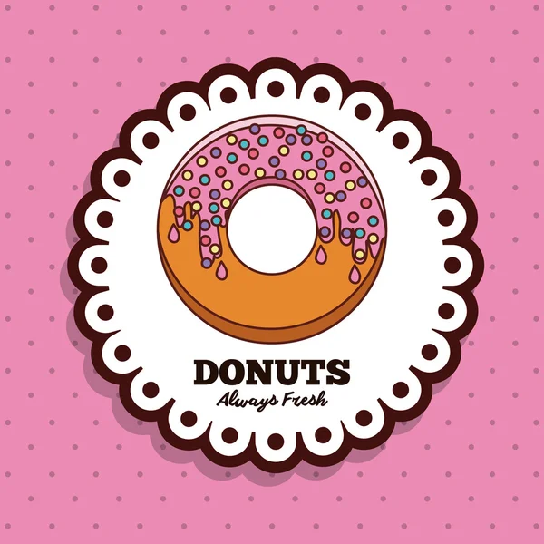 Leckeres Donuts-Design — Stockvektor