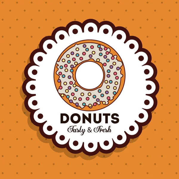 Leckeres Donuts-Design — Stockvektor