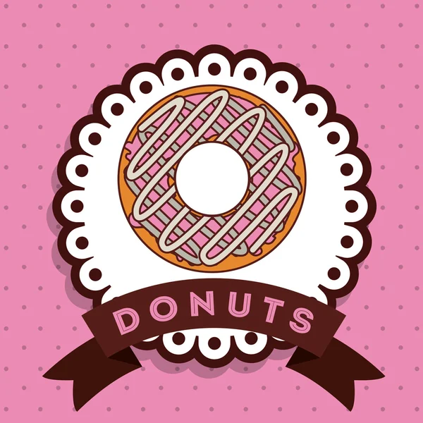 Leckeres Donuts-Design — Stockvektor