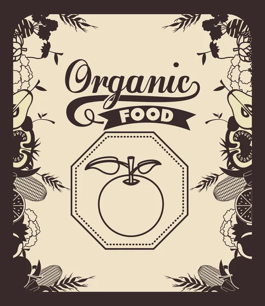 Дизайн свежих продуктов питания — стоковый вектор