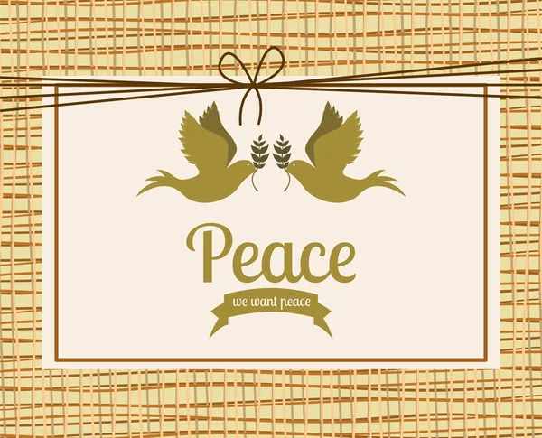 Botschaft des Friedens — Stockvektor